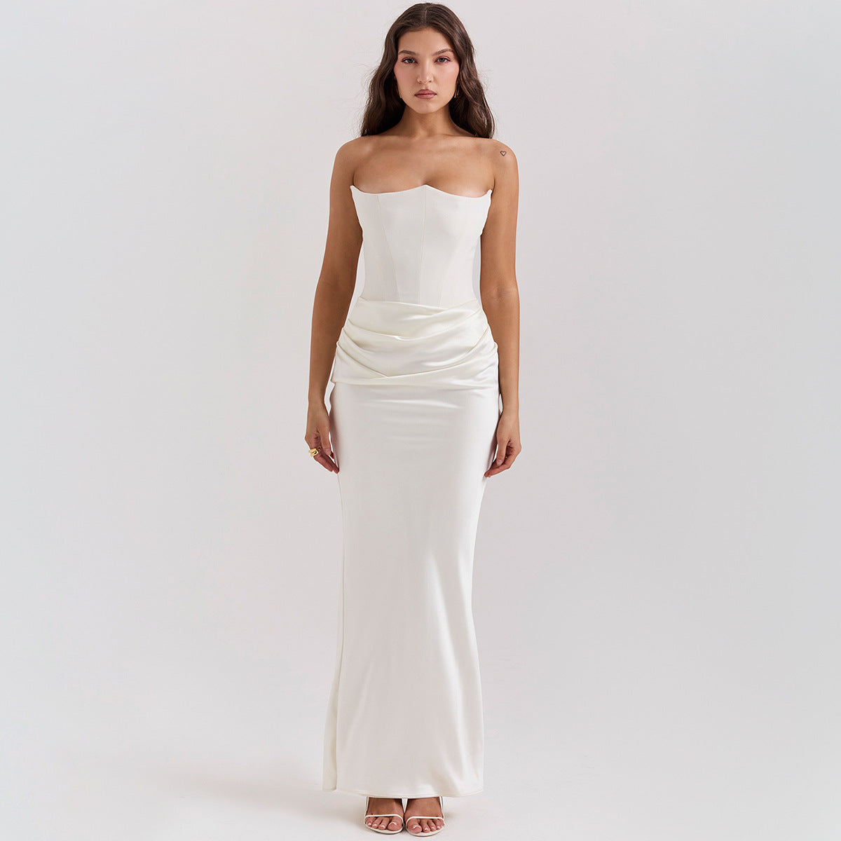 Strapless Corset Draped Maxi Secondary image