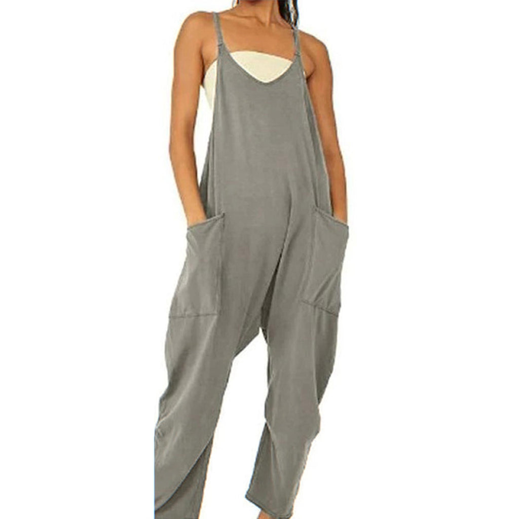 Loose Sleeveless Pocket Jumpsuit 4