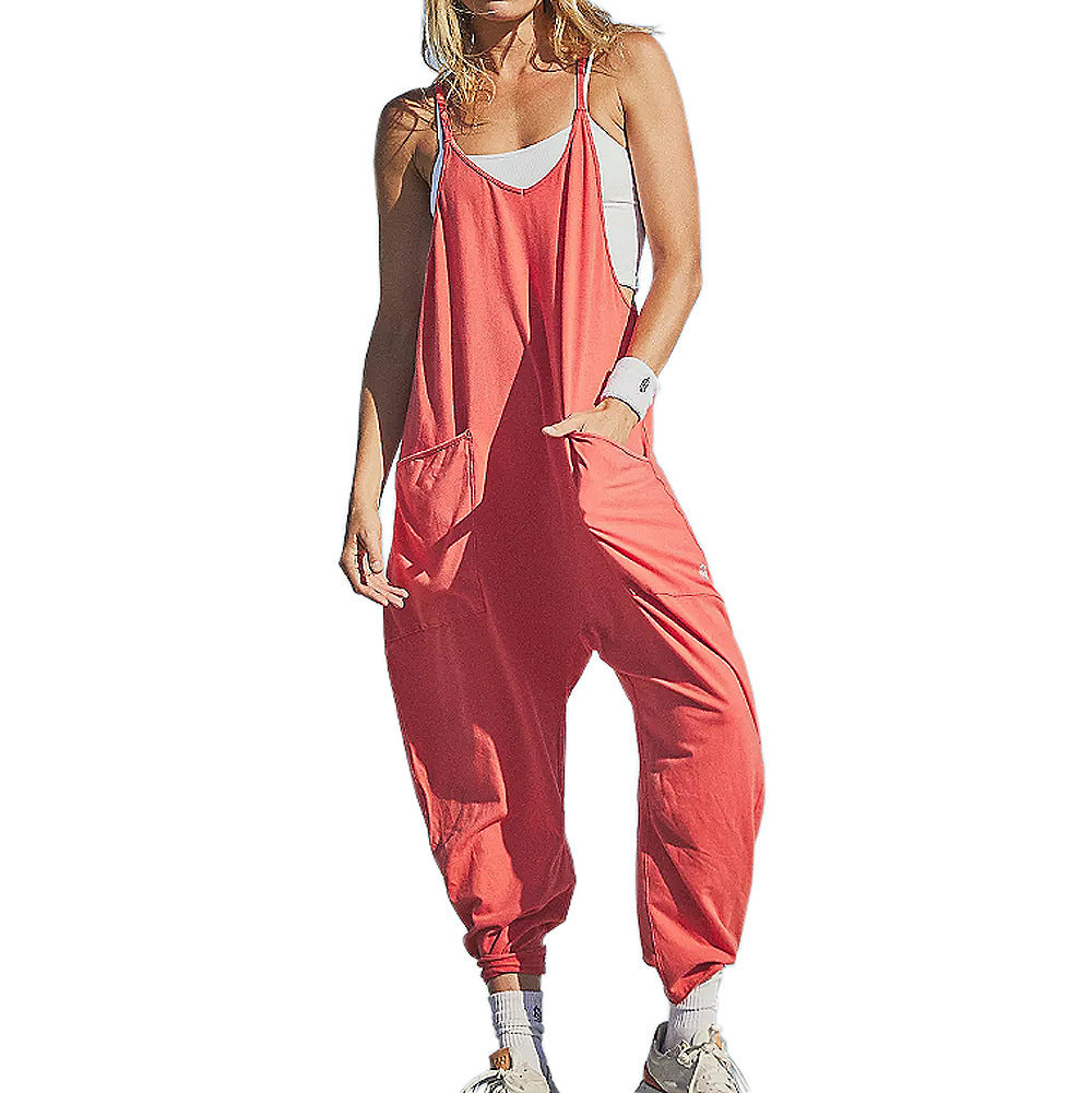 Loose Sleeveless Pocket Jumpsuit 5